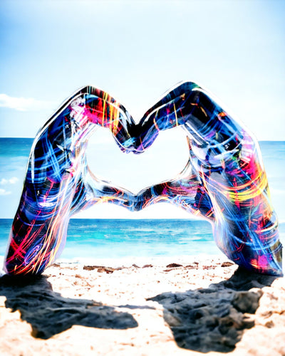 Kalejdoskop Serce – Decorazione Artigianale in Resina con Possibilità di Incisione