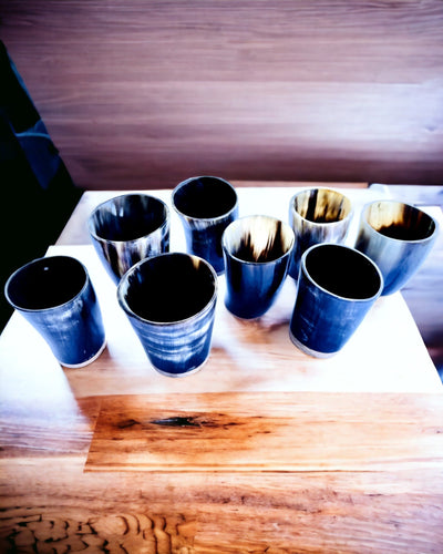 Tazza Piccola Fatta a Mano con Possibilità di Incisione, bicchiere Indiano Tazza, possibilità di personalizzazione per regalo, incisione. Colore scuro