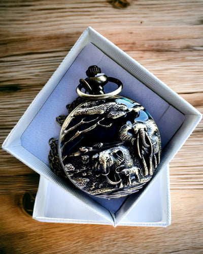 Orologio da Tasca "Vintage Explorer" con Possibilità di Incisione