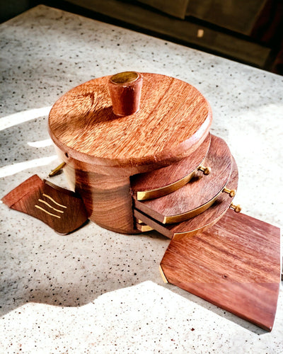 "Herbaciarnik" in legno retrò con opzione di incisione