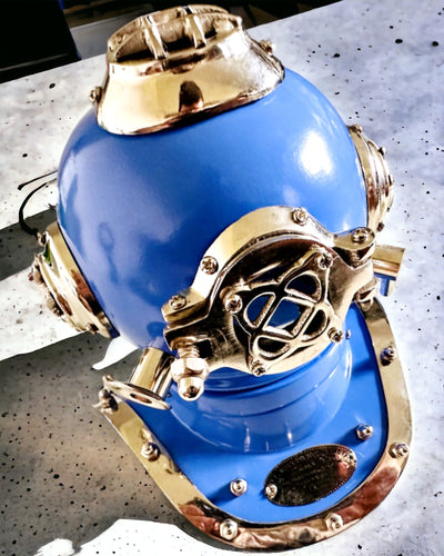 Casco dell'Esploratore degli Abissi - Edizione da Collezione con Possibilità di Incisione, 35 cm, regalo per pompiere o subacqueo