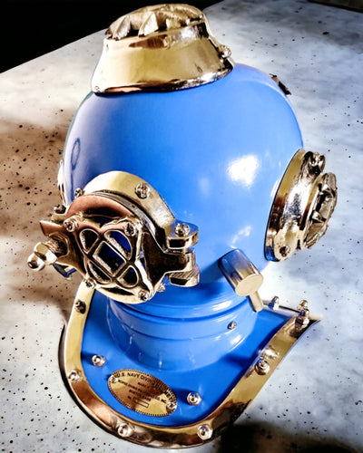 Casco dell'Esploratore degli Abissi - Edizione da Collezione con Possibilità di Incisione, 35 cm, regalo per pompiere o subacqueo