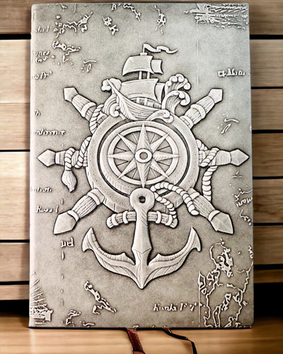 Taccuini a tema nautico "Nautica" con opzione di personalizzazione tramite incisione, per regalo