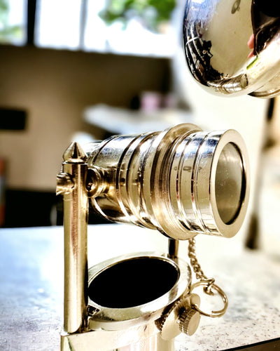 BASTONE DA PASSEGGIO CON IMPUGNATURA A TELESCOPIO – ELEGANTE E ALLA MODA, 95 CM - "Navigator's Crest"