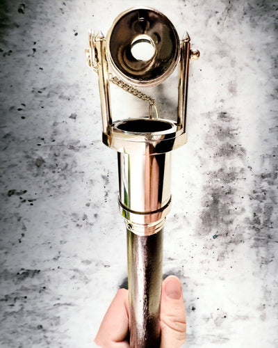 BASTONE DA PASSEGGIO CON IMPUGNATURA A TELESCOPIO – ELEGANTE E ALLA MODA, 95 CM - "Navigator's Crest"