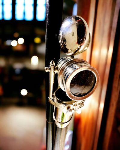 BASTONE DA PASSEGGIO CON IMPUGNATURA A TELESCOPIO – ELEGANTE E ALLA MODA, 95 CM - "Navigator's Crest"