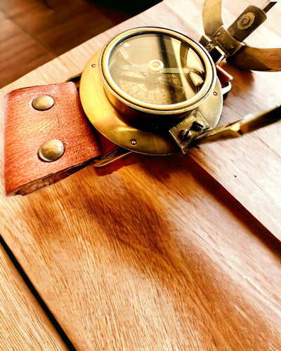 Orologio Solare "Antico Compasso", orologio da polso con bussola, possibilità di personalizzazione con incisione