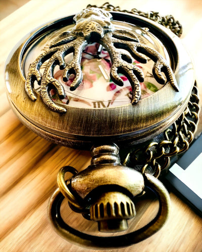 Orologio da tasca Guardiano della Foresta - Elegante orologio con motivo di cervo, possibilità di personalizzazione con incisione