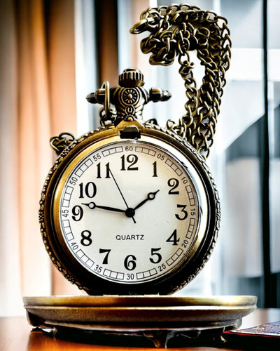 Orologio da Tasca "Motociclista Elegante" – Incisione