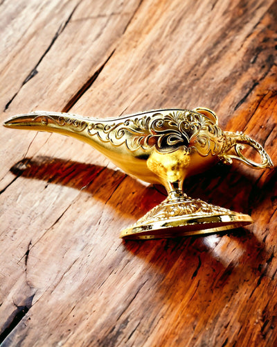 Lampada Magica di Aladino con Opzione di Incisione - Variante Classica Oro, intrecciata