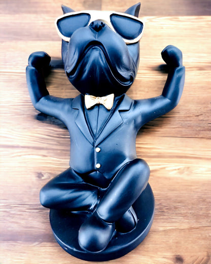 Figurina Bulldog Elegance - Esclusivo portabicchieri, possibilità di personalizzazione con incisione