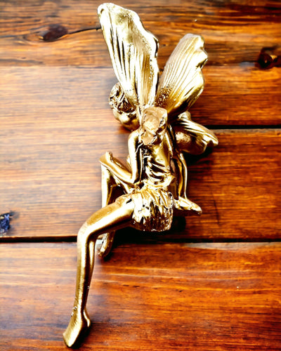 Piccola Fata d'Oro dei Sogni – Statuetta con Possibilità di Incisione