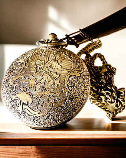 Orologio da Tasca "Eleganza Farfalla" con possibilità di personalizzazione con incisione