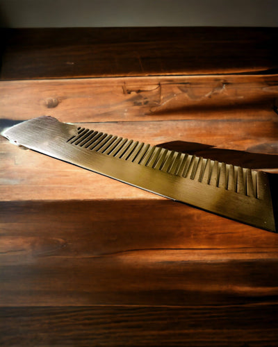 GroomMaster - Elegante Pettine in Metallo con Incisione, personalizzazione con incisione