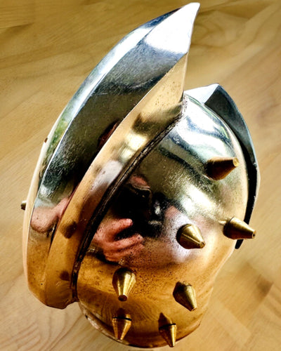 Maschera da Gladiatore Cavalleresca "Sparta" - possibilità di personalizzazione con incisione