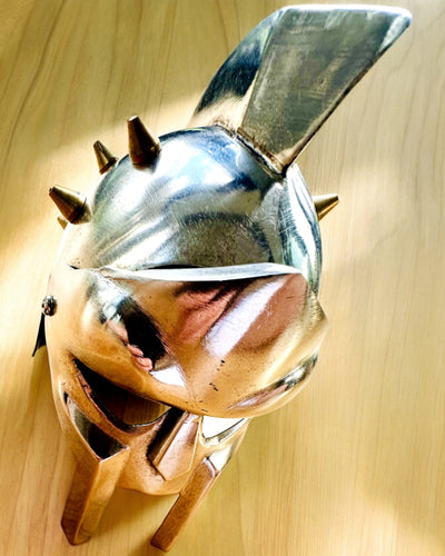 Maschera da Gladiatore Cavalleresca "Sparta" - possibilità di personalizzazione con incisione