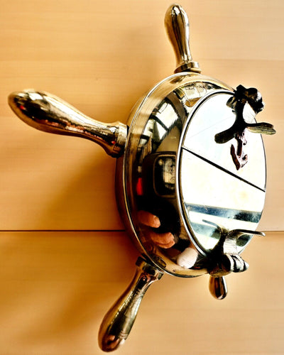 "Posacenere in Ottone da Capitano - opzione di personalizzazione per regalo con incisione, fatto a mano"