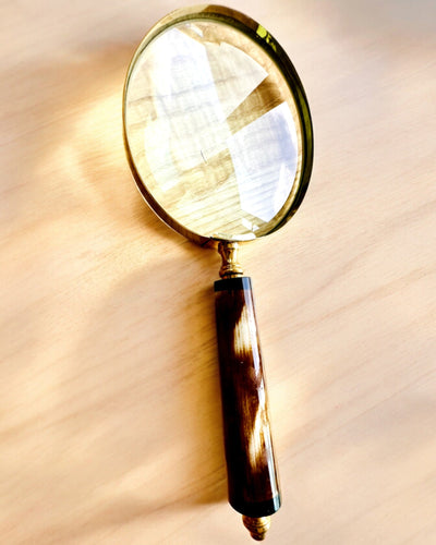 Lente d'ingrandimento retrò grande, possibilità di personalizzazione per regalo con incisione - varianti disponibili