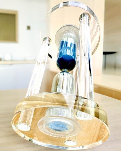 Clessidra "Blue Elegance", 10 cm di altezza, misura 10 minuti di tempo
