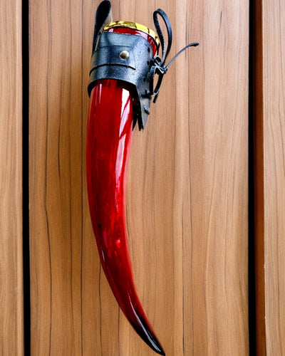 Tazza corno del guerriero - Rosso - personalizzabile con incisione