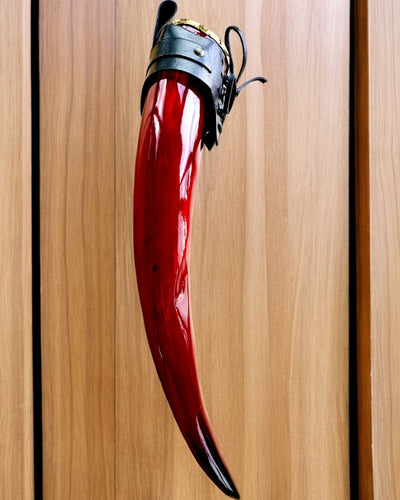 Tazza corno del guerriero - Rosso - personalizzabile con incisione