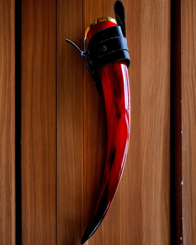 Tazza corno del guerriero - Rosso - personalizzabile con incisione