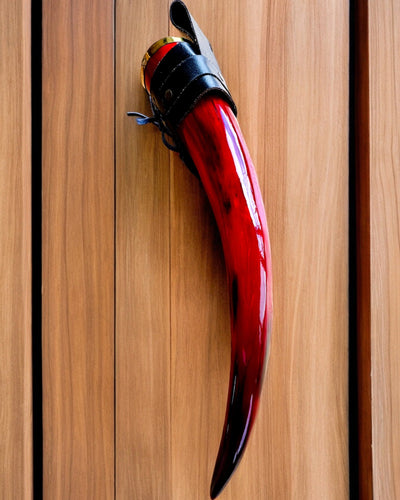 Tazza corno del guerriero - Rosso - personalizzabile con incisione