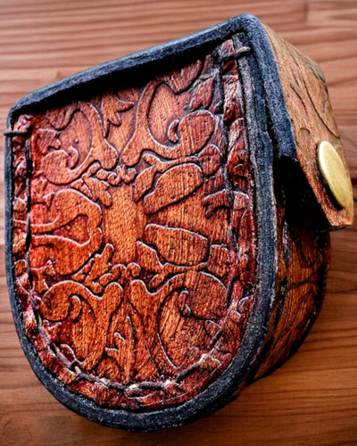 Elegante Custodia Maharadży per Orologio da Tasca o Bussola - possibilità di personalizzazione con incisione