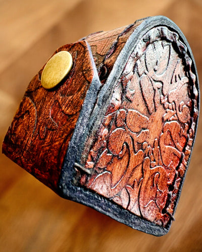 Elegante Custodia Maharadży per Orologio da Tasca o Bussola - possibilità di personalizzazione con incisione