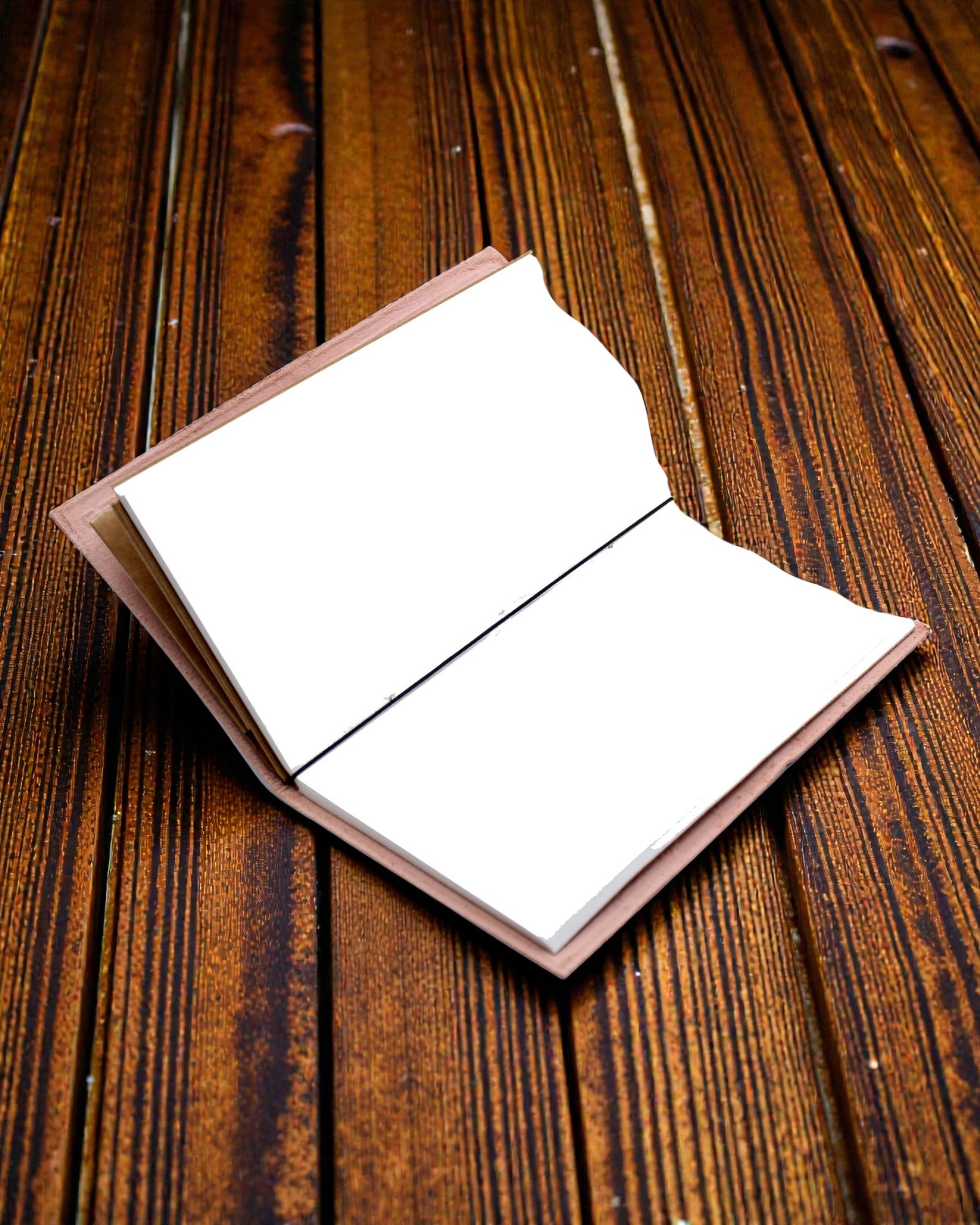 Taccuino in pelle realizzato a mano Visione Cremisi – Piccolo libro dei grandi progetti (80 pagine)