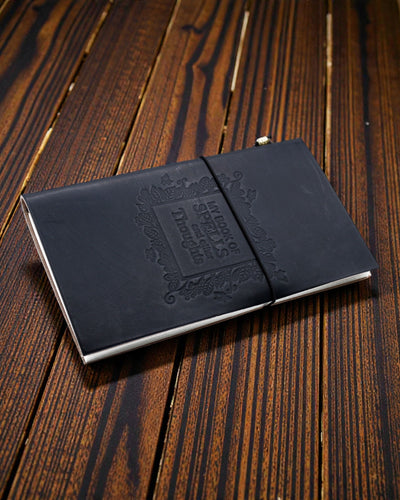 Diario in pelle fatto a mano - Le mie note di incantesimi e altri pensieri - Nero