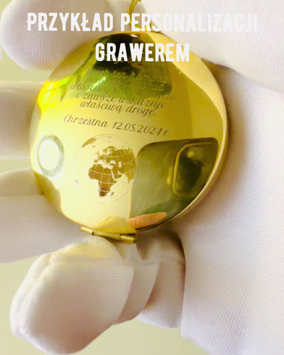 Bussola in Ottone Impermeabile con Effetto Luminoso - Essenziale per Escursioni e Campeggio, personalizzazione con incisione