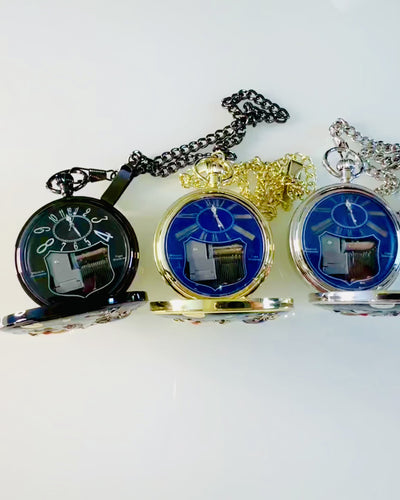 Orologio da tasca "Astrum Temporis" - Cornice dorata. Possibilità di personalizzazione con incisione