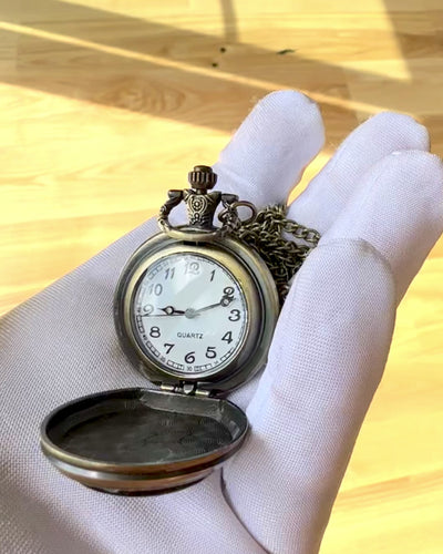 Orologio da tasca "Dragon's Twilight" personalizzazione con incisione