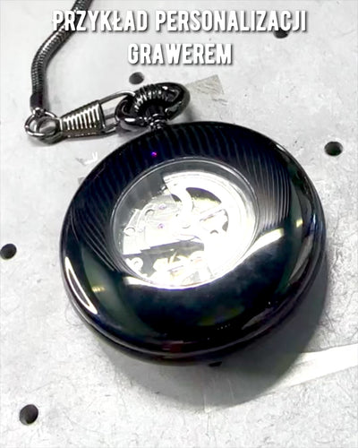 Orologio da Tasca Meccanico con Meccanismo Visibile – Opzione di Personalizzazione