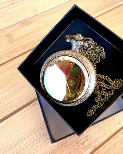 Orologio da tasca "Vintage Charm" personalizzazione con incisione per regalo