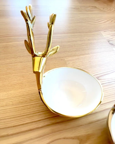 Elegante ciotola Bellezza Cornuta – Artigianato dall’India, personalizzazione con incisione