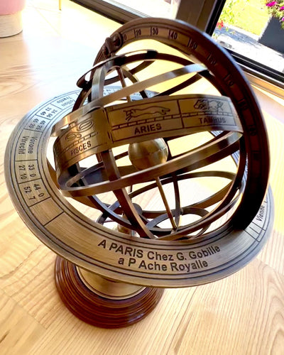Astrolabium Artis 2 - 30 cm di altezza, Fatto a Mano con Opzione di Incisione, decorazione per ufficio, premium