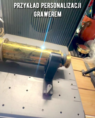 Cannocchiale Reale "Voyager 1818" – Esclusivo, in ottone, 83 cm, fatto a mano, con custodia in vera pelle – Edizione da collezione, personalizzabile con incisione per regalo