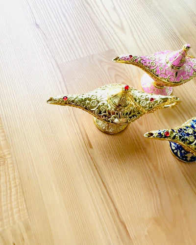 Lampada Magica di Aladino con Opzione di Incisione - Variante Classica Oro, intrecciata