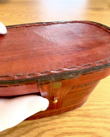 Binocolo con custodia in pelle Victorian's Eye, 11 cm in ottone, decorato a mano, personalizzazione con incisione per regalo