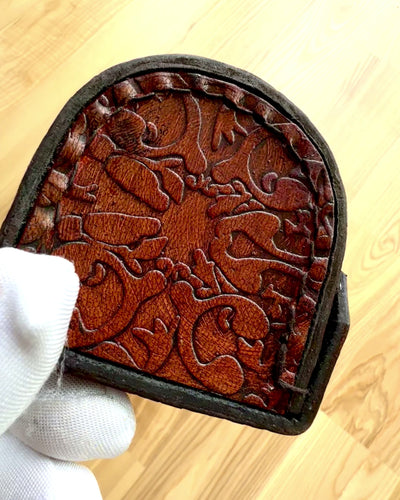 Elegante Custodia Maharadży per Orologio da Tasca o Bussola - possibilità di personalizzazione con incisione