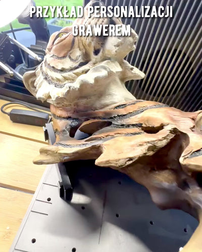 Statuetta "Tigre Re della Giungla" con Opzione di Incisione, figura di 29 cm di altezza, decorazione per regalo