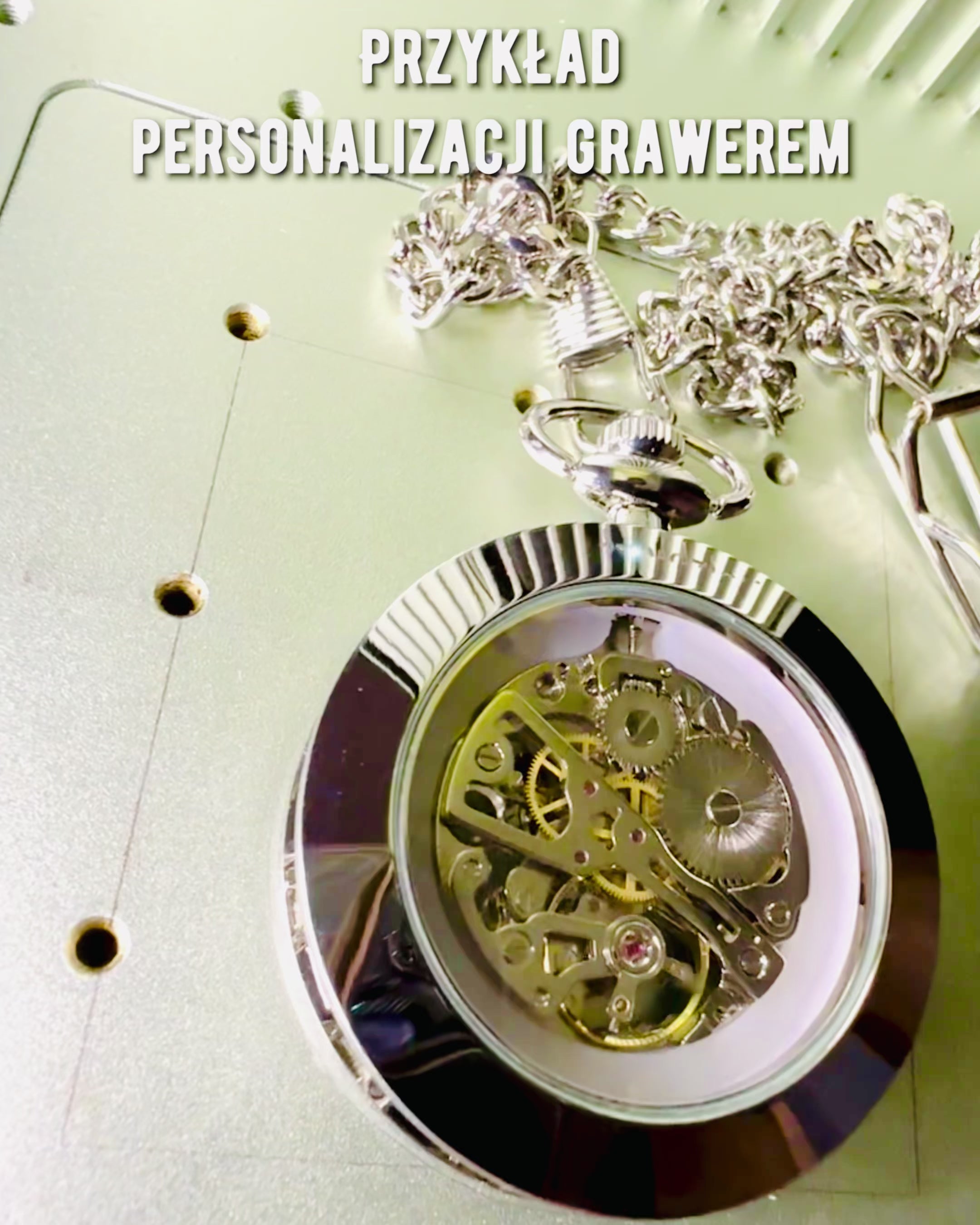 Orologio da Tasca Meccanico Esclusivo in Stile Retrò, Impermeabile - Eleganza per Ogni Occasione, con incisione