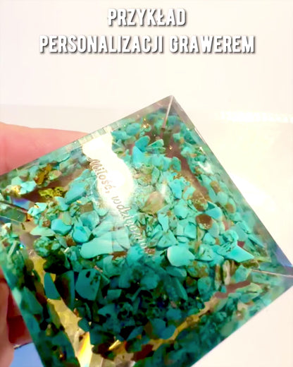 Piramide Energetica orgonite Piramide dell'Energia "Armonia della Luce" - Cristallina, per regalo