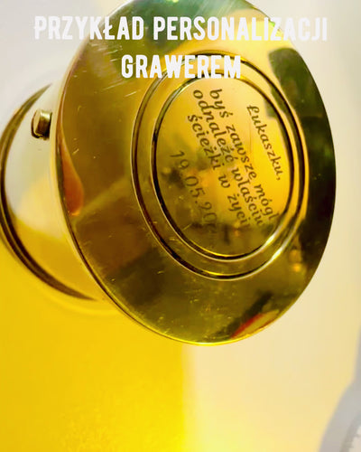 "Bussola del Viaggiatore 'Tamburo Alba' – con possibilità di personalizzazione tramite incisione"