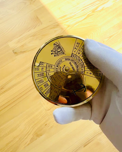 Calendario dell’Eternità Navigazione – Calendario in ottone 100 anni – possibilità di incisione come regalo