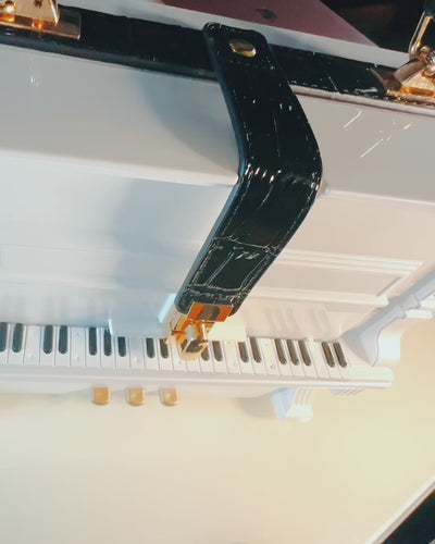 Borsa da Donna “Elegante Pianoforte” nei Colori Nero e Bianco