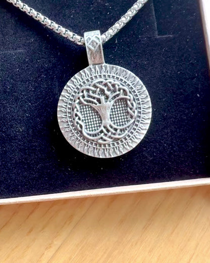 Amuleto Albero della Vita con Possibilità di Incisione - collana "Vitalità della Natura", personalizzazione
