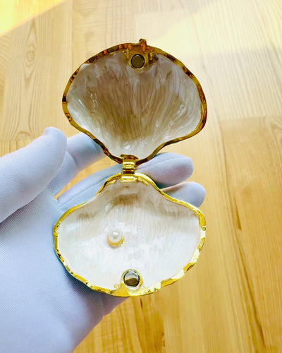 Skarbiec Wspomnień Muszelka - Cassetta per Gioielli con possibilità di personalizzazione con incisione, regalo